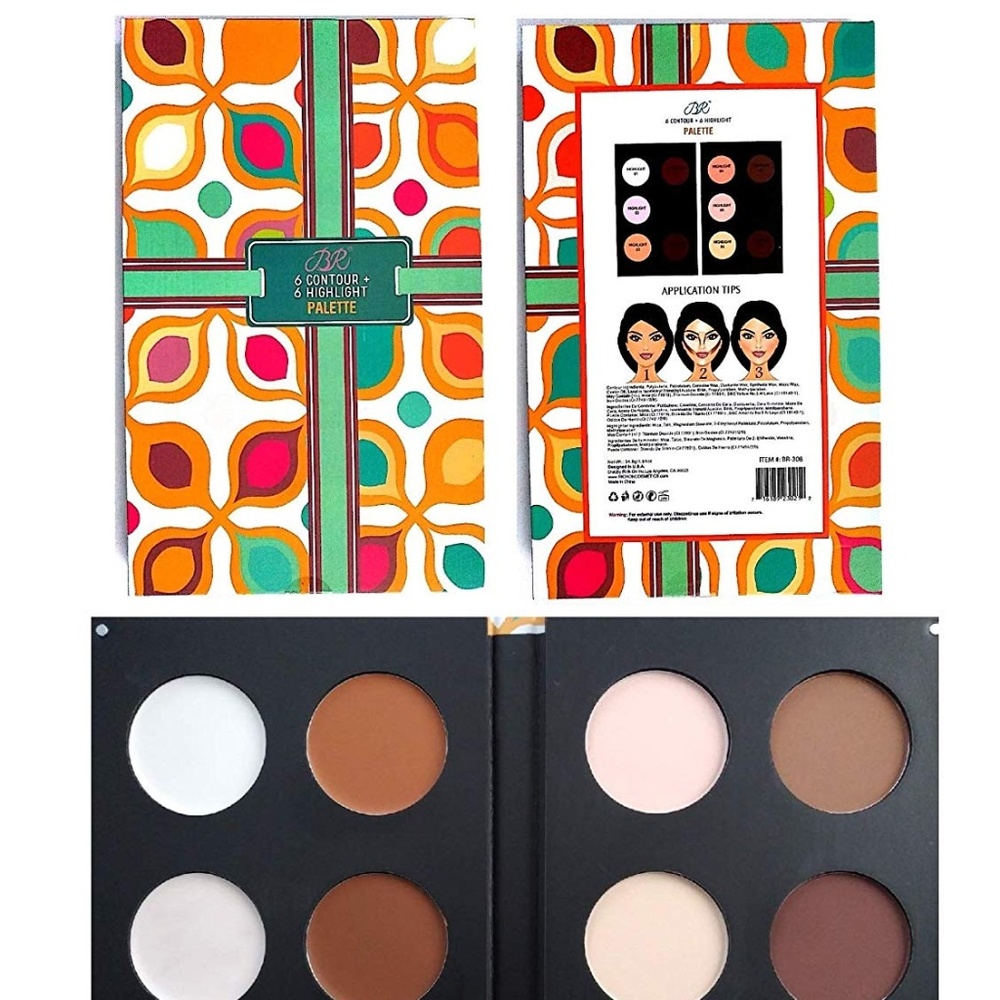 BR Make Up Blush Bronze Highlight Contour Palette